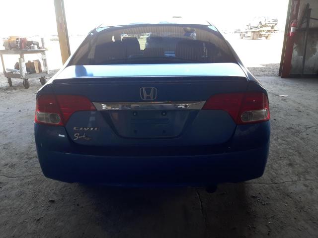 2HGFA16639H504545 - 2009 HONDA CIVIC LX-S Կապույտ լուսանկար 6