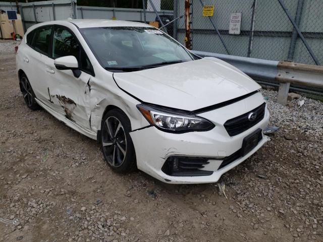 4S3GTAL67L3713248 - 2020 SUBARU IMPREZA SPORT WHITE photo 1