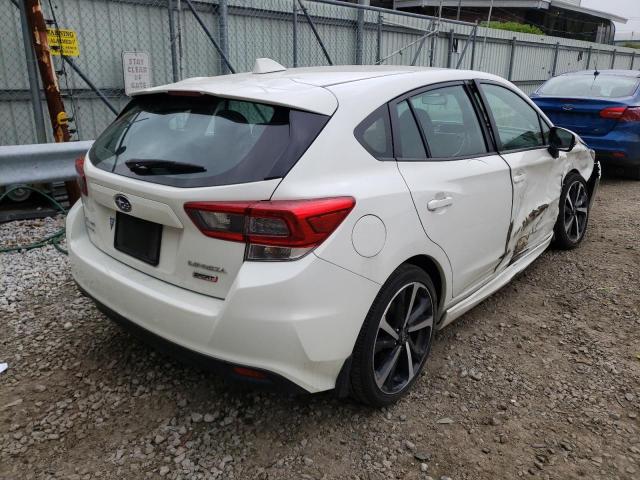 4S3GTAL67L3713248 - 2020 SUBARU IMPREZA SPORT WHITE photo 4