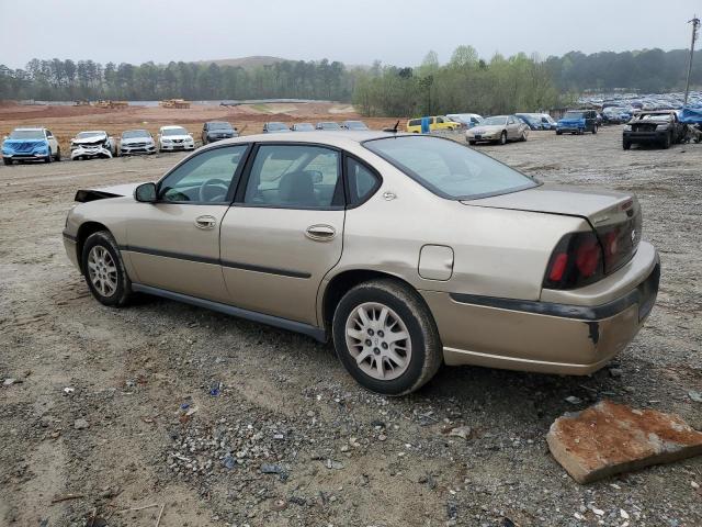 2G1WF52E559150562 - 2005 CHEVROLET IMPALA GOLD photo 2