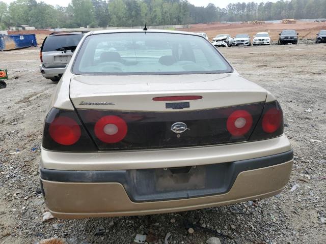 2G1WF52E559150562 - 2005 CHEVROLET IMPALA GOLD photo 6