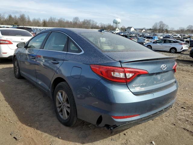 5NPE24AF4FH159688 - 2015 HYUNDAI SONATA SE BLUE photo 2