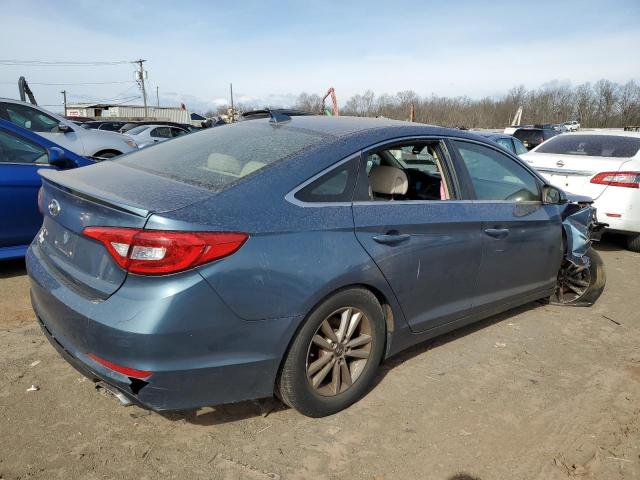 5NPE24AF4FH159688 - 2015 HYUNDAI SONATA SE BLUE photo 3