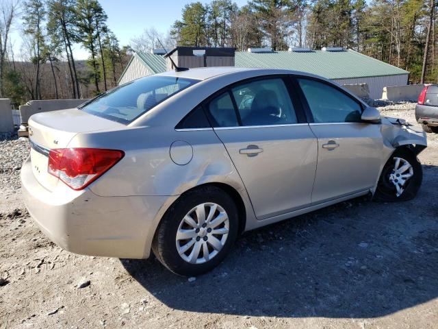 1G1PF5S99B7154263 - 2011 CHEVROLET CRUZE LT TAN photo 3