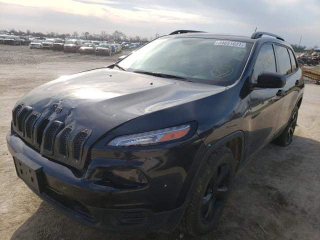 1C4PJMAS1GW375180 - 2016 JEEP CHEROKEE SPORT BLACK photo 2