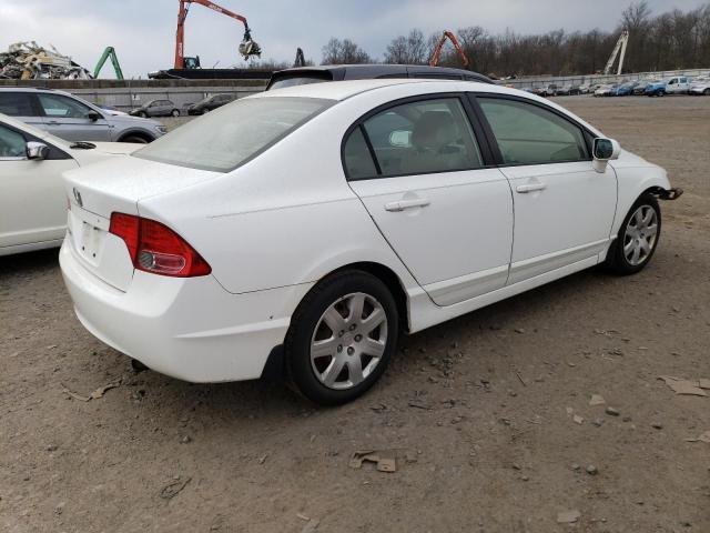 2HGFA16598H353779 - 2008 HONDA CIVIC LX WHITE photo 3