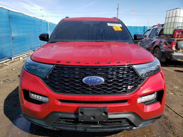 1FM5K8GC1NGB87483 - 2022 FORD EXPLORER ST RED photo 5