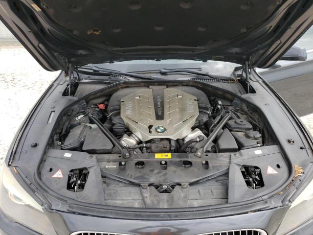 WBAKX8C54BC198378 - 2011 BMW 750 LI GRAY photo 11