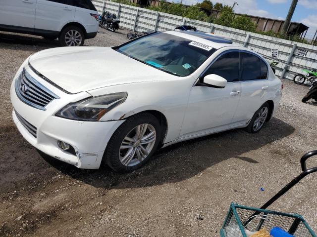 JN1DV6AP0CM700912 - 2012 INFINITI G25 BASE WHITE photo 1