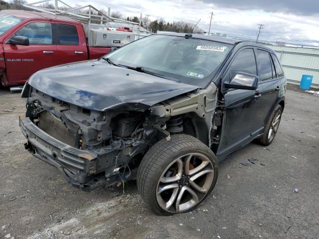 2FMDK4AK3BBA58538 - 2011 FORD EDGE SPORT BLACK photo 1