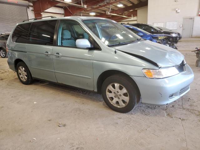 5FNRL18614B110866 - 2004 HONDA ODYSSEY EX BLUE photo 4