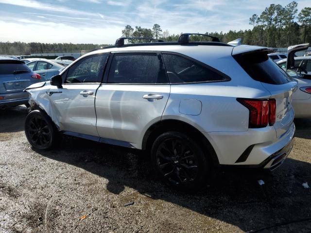 5XYRKDLF8MG056390 - 2021 KIA SORENTO SX SILVER photo 2