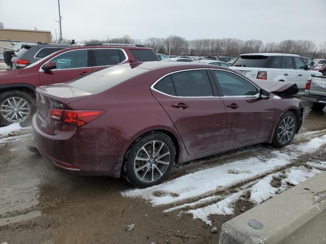 19UUB2F79FA008503 - 2015 ACURA TLX ADVANCE MAROON photo 3