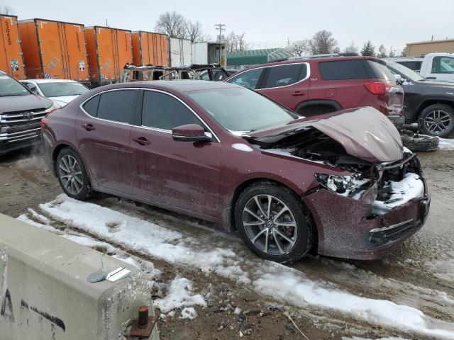 19UUB2F79FA008503 - 2015 ACURA TLX ADVANCE MAROON photo 4