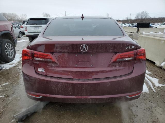 19UUB2F79FA008503 - 2015 ACURA TLX ADVANCE MAROON photo 6