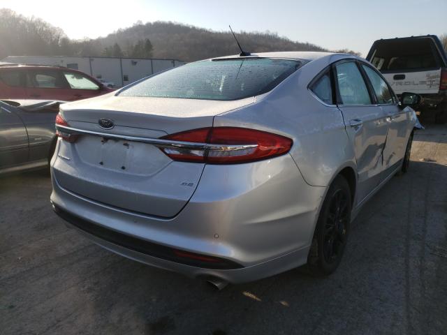 3FA6P0H75HR404310 - 2017 FORD FUSION SE SILVER photo 4