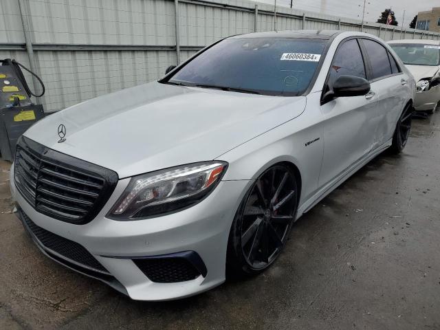 WDDUG7JB2FA074387 - 2015 MERCEDES-BENZ S 63 AMG SILVER photo 1