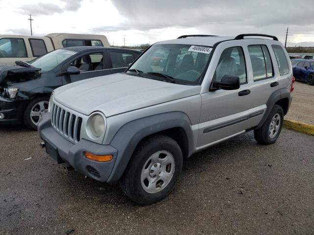 1J4GL48KX3W633359 - 2003 JEEP LIBERTY SPORT SILVER photo 1