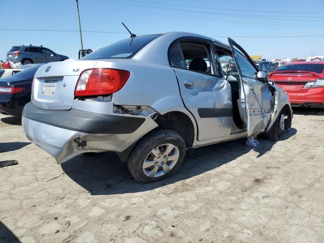 KNADE123876291996 - 2007 KIA RIO BASE SILVER photo 3