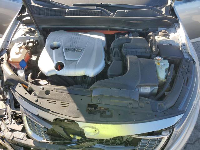 KNAGM4ADXF5077267 - 2015 KIA OPTIMA HYBRID SILVER photo 11