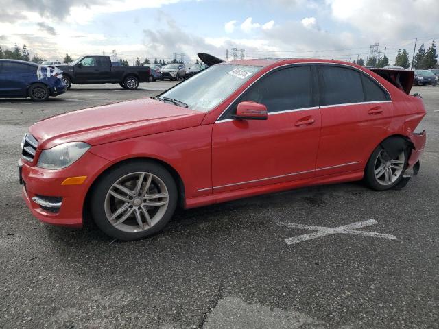 WDDGF4HB0EA932393 - 2014 MERCEDES-BENZ C 250 RED photo 1