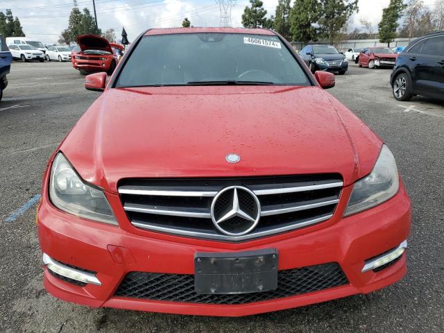 WDDGF4HB0EA932393 - 2014 MERCEDES-BENZ C 250 RED photo 5