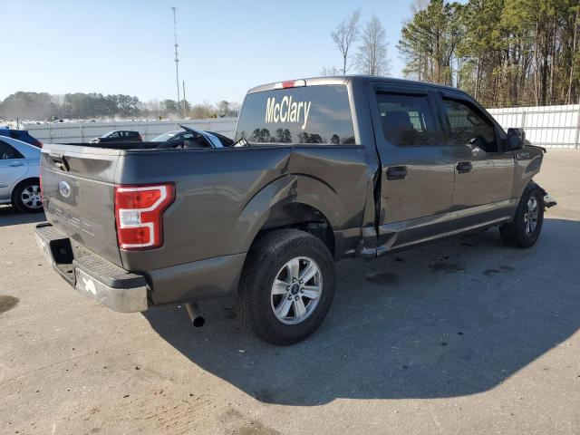 1FTEW1CBXJKE47321 - 2018 FORD F150 SUPERCREW GRAY photo 3