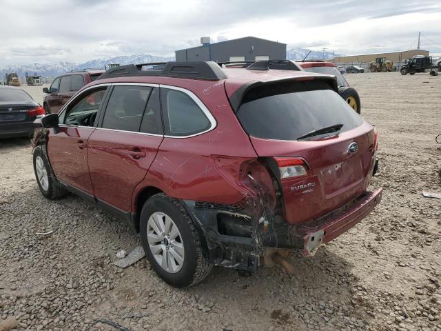 4S4BSAHC0K3370739 - 2019 SUBARU OUTBACK 2.5I PREMIUM RED photo 2