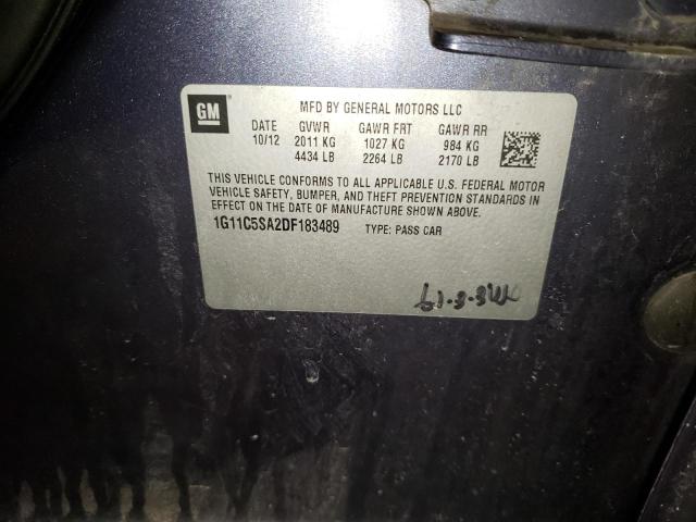1G11C5SA2DF183489 - 2013 CHEVROLET MALIBU 1LT BLUE photo 13