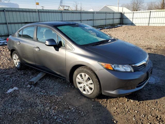 2HGFB2F58CH595524 - 2012 HONDA CIVIC LX GRAY photo 4