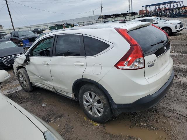 5J6RM4H78DL073362 - 2013 HONDA CR-V EXL WHITE photo 2