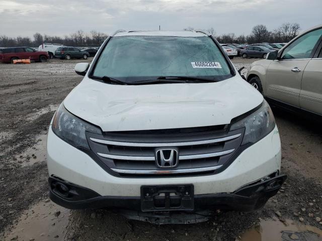 5J6RM4H78DL073362 - 2013 HONDA CR-V EXL WHITE photo 5