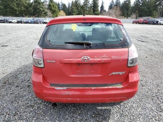 2T1KR32E06C596377 - 2006 TOYOTA COROLLA MA XR RED photo 6