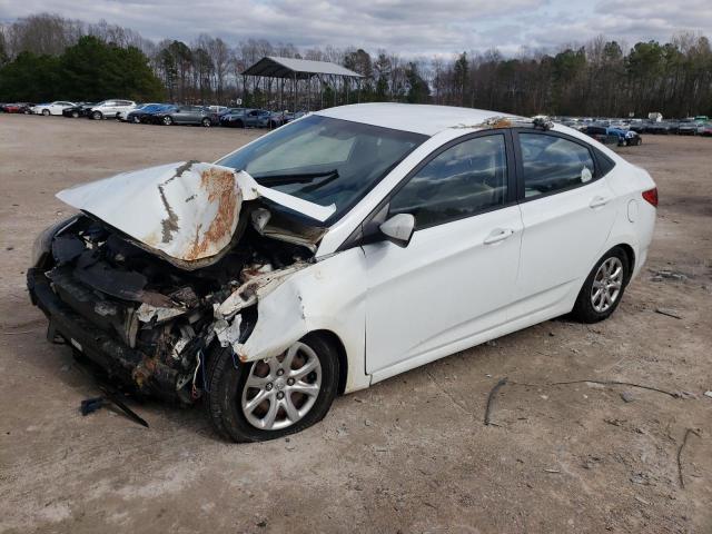 KMHCT4AE6EU716905 - 2014 HYUNDAI ACCENT GLS WHITE photo 1