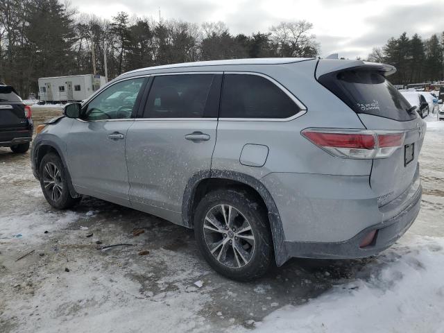 5TDJKRFH8GS295906 - 2016 TOYOTA HIGHLANDER XLE 银色 照片 2