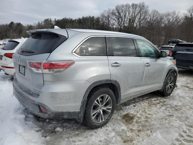 5TDJKRFH8GS295906 - 2016 TOYOTA HIGHLANDER XLE 银色 照片 3
