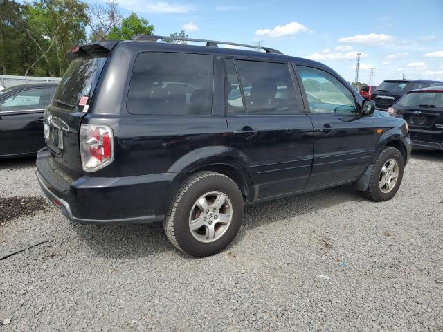 5FNYF28516B004596 - 2006 HONDA PILOT EX BLACK photo 3