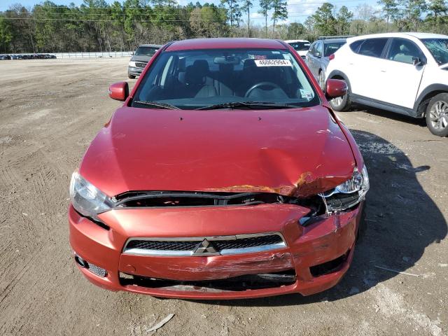 JA32U2FU7FU026887 - 2015 MITSUBISHI LANCER ES RED photo 5