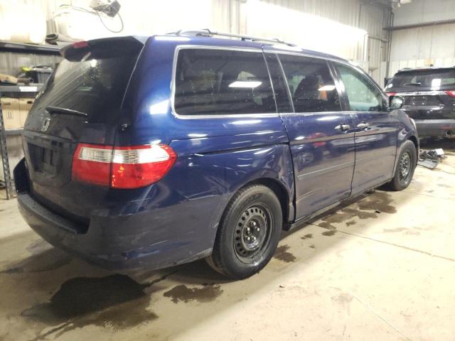 5FNRL38257B107773 - 2007 HONDA ODYSSEY LX BLUE photo 3