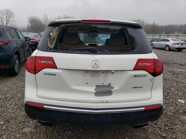 2HNYD2H27CH517198 - 2012 ACURA MDX WHITE photo 6