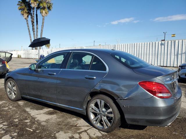 55SWF4JBXJU276185 - 2018 MERCEDES-BENZ C 300 GRAY photo 2