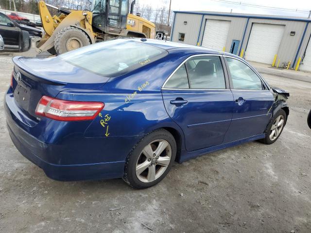 4T1BF3EK2BU581723 - 2011 TOYOTA CAMRY BASE BLUE photo 3