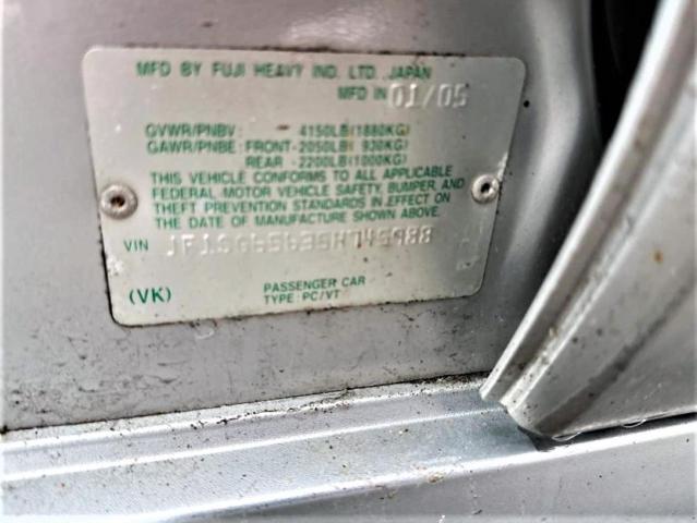 JF1SG65635H745988 - 2005 SUBARU FORESTER 2.5XS Күміс фото 13