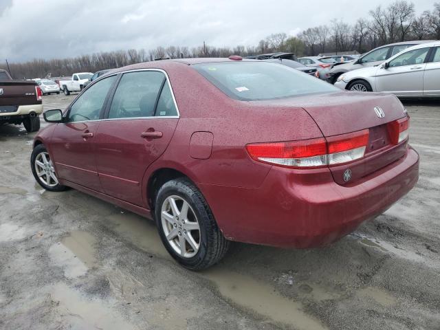 1HGCM66574A041654 - 2004 HONDA ACCORD EX RED photo 2