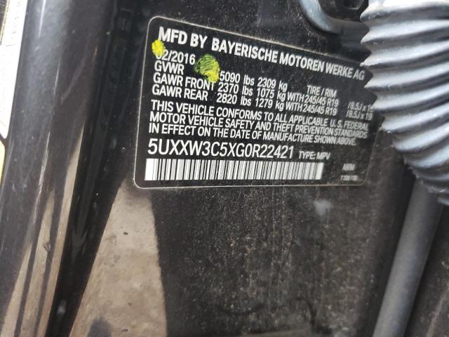 5UXXW3C5XG0R22421 - 2016 BMW X4 XDRIVE28I GRAY photo 14