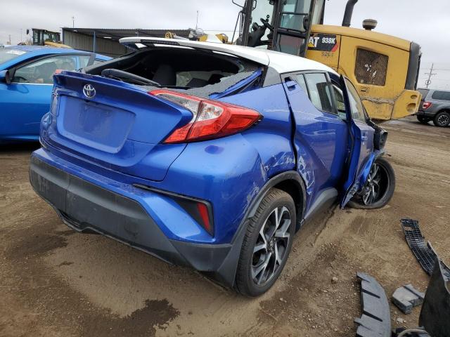 NMTKHMBXXJR034642 - 2018 TOYOTA C-HR XLE BLUE photo 3