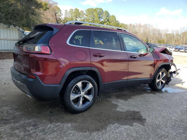 1C4PJMDX1KD409842 - 2019 JEEP CHEROKEE LIMITED BURGUNDY photo 3