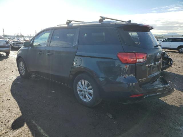 KNDMB5C10H6311000 - 2017 KIA SEDONA LX BLUE photo 2