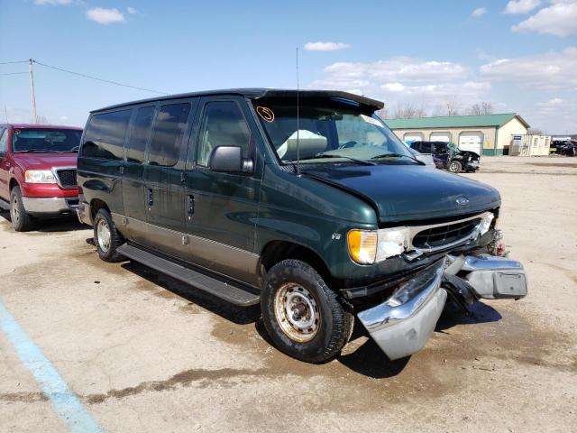 1FMRE11L01HB67478 - 2001 FORD ECONOLINE E150 WAGON GREEN photo 4