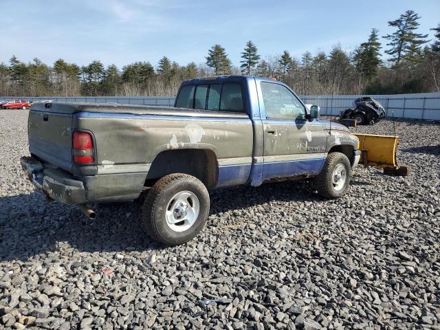 1B7HF16Z1SS173756 - 1995 DODGE RAM 1500 BLUE photo 3